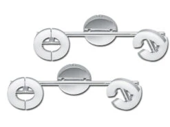 Fischer & Honsel 2-fl. LED Deckenstrahler Im 2er Set Chrom, Länge 34 Cm, Spots Schwenkbar