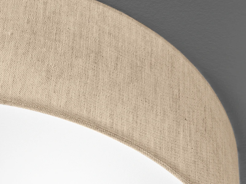 Fischer & Honsel Deckenleuchte THOR Rund Mit Lampenschirm Leinen Beige Ø 40cm – Bild 5
