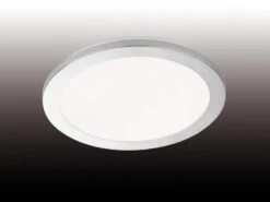 Fischer & Honsel Dimmbare LED Deckenleuchte GOTLAND Ø 40cm, Acrylglas Weiß, IP44