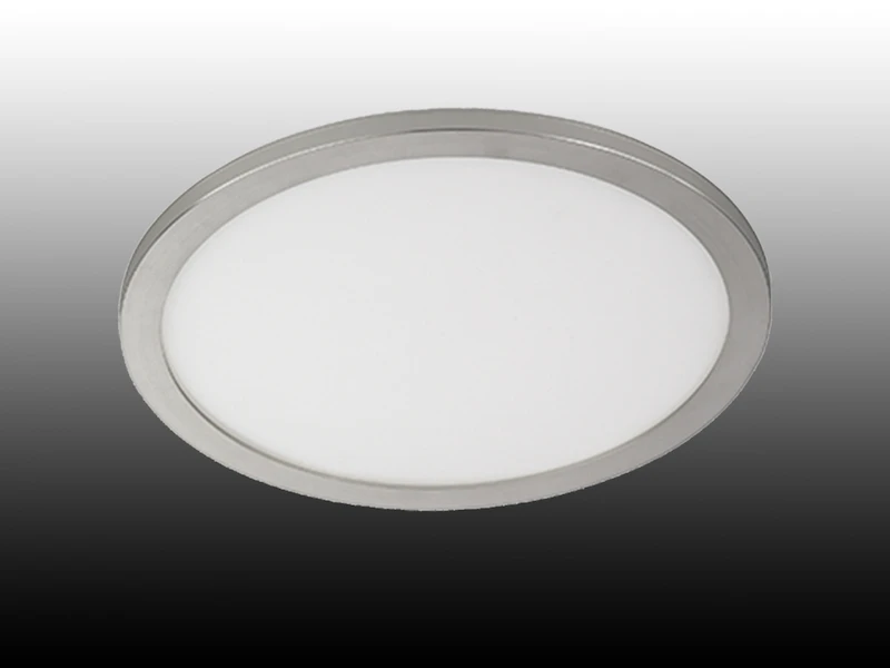 Fischer & Honsel Dimmbare LED Deckenleuchte GOTLAND Ă 40cm, IP44, Nickel Matt