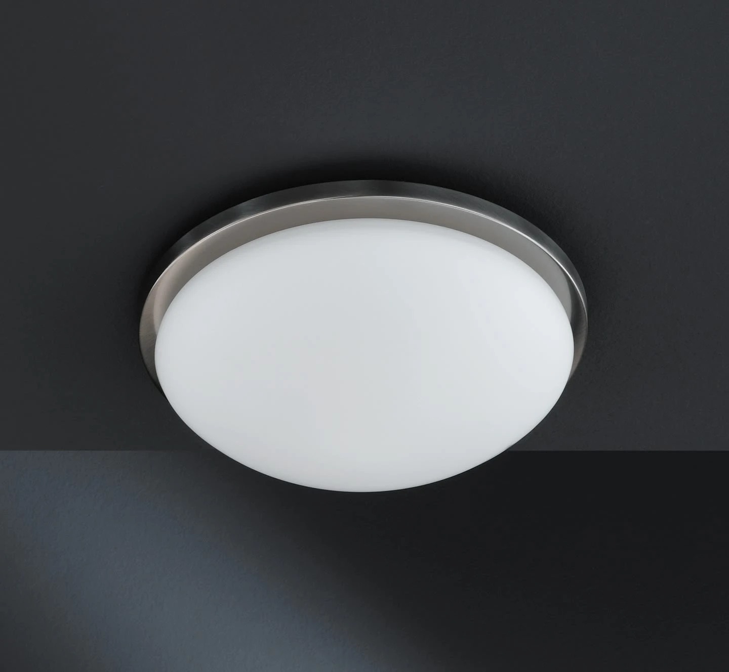 Deckenleuchte Combi In Nickelfarben / Weiß - (H)11 X (D)28 Cm – Bild 2