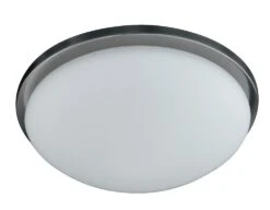 Deckenleuchte Combi In Nickelfarben / Weiß - (H)11 X (D)28 Cm