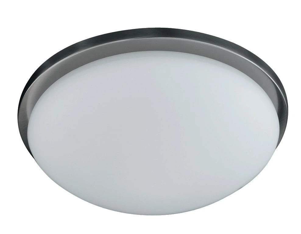 Deckenleuchte Combi In Nickelfarben / Weiß - (H)11 X (D)28 Cm