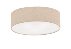 Deckenleuchte Thor In Sandfarben / Weiß - (H)15 X (D)60 Cm