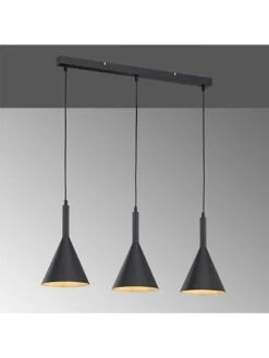 Hängeleuchte "Senja" In Schwarz - (H)77 Cm