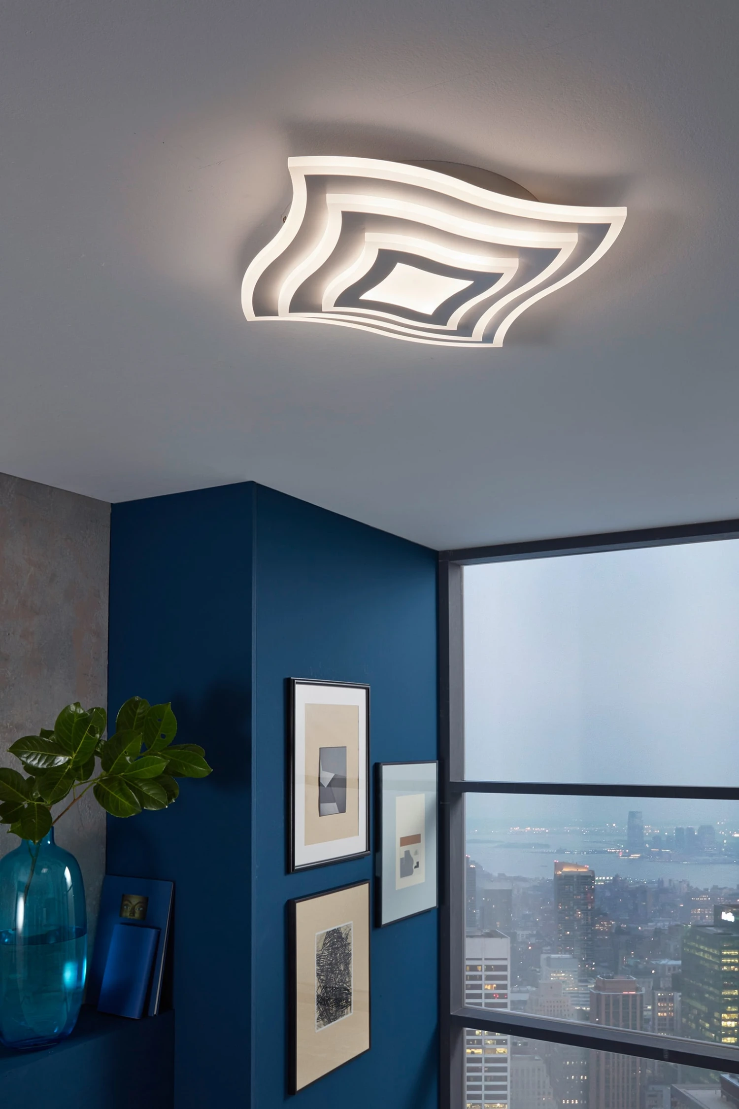 LED-Deckenleuchte Gorden In Weiß / Satiniert - (L)43 X (B)43 X (H)6 Cm – Bild 4