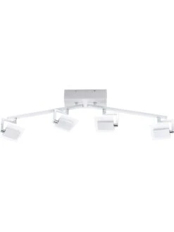 LED-Deckenleuchte In Silber - (B)45 X (T)21 Cm