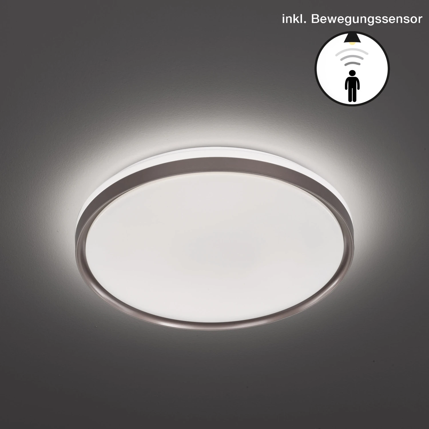 LED-Deckenleuchte Jaso BS In Cappuccinofarben / Weiß - (H)7,5 X (D)49 Cm – Bild 2