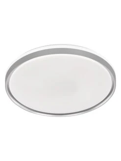 LED-Deckenleuchte "Jaso" In Silber/ Weiß - Ø 49 Cm