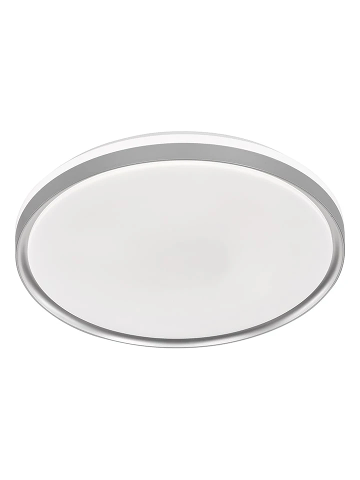 LED-Deckenleuchte "Jaso" In Silber/ Weiß - Ø 49 Cm