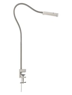 LED-Klemmleuchte "Raik" In Nickel - (B)50 X (H)60 Cm