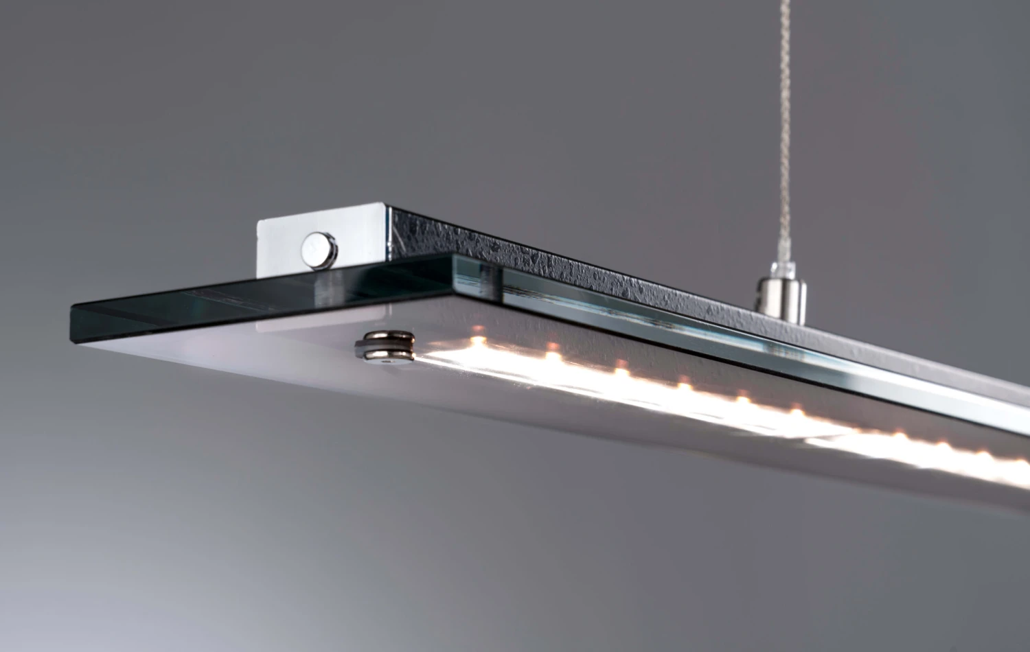 LED-Pendelleuchte Tenso TW In Sandschw./chromfarben - (L)64 X (B)9 X (H)80-150cm – Bild 2