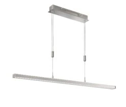 LED-Pendelleuchte Vitan TW In Nickelfarben - (L)150 X (B)7 X (H)90 - 150 Cm