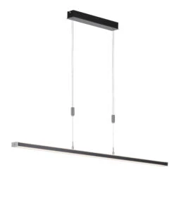 LED-Pendelleuchte Vitan TW In Sandschwarz/nickel -(L)150 X (B)7 X (H)90-150cm