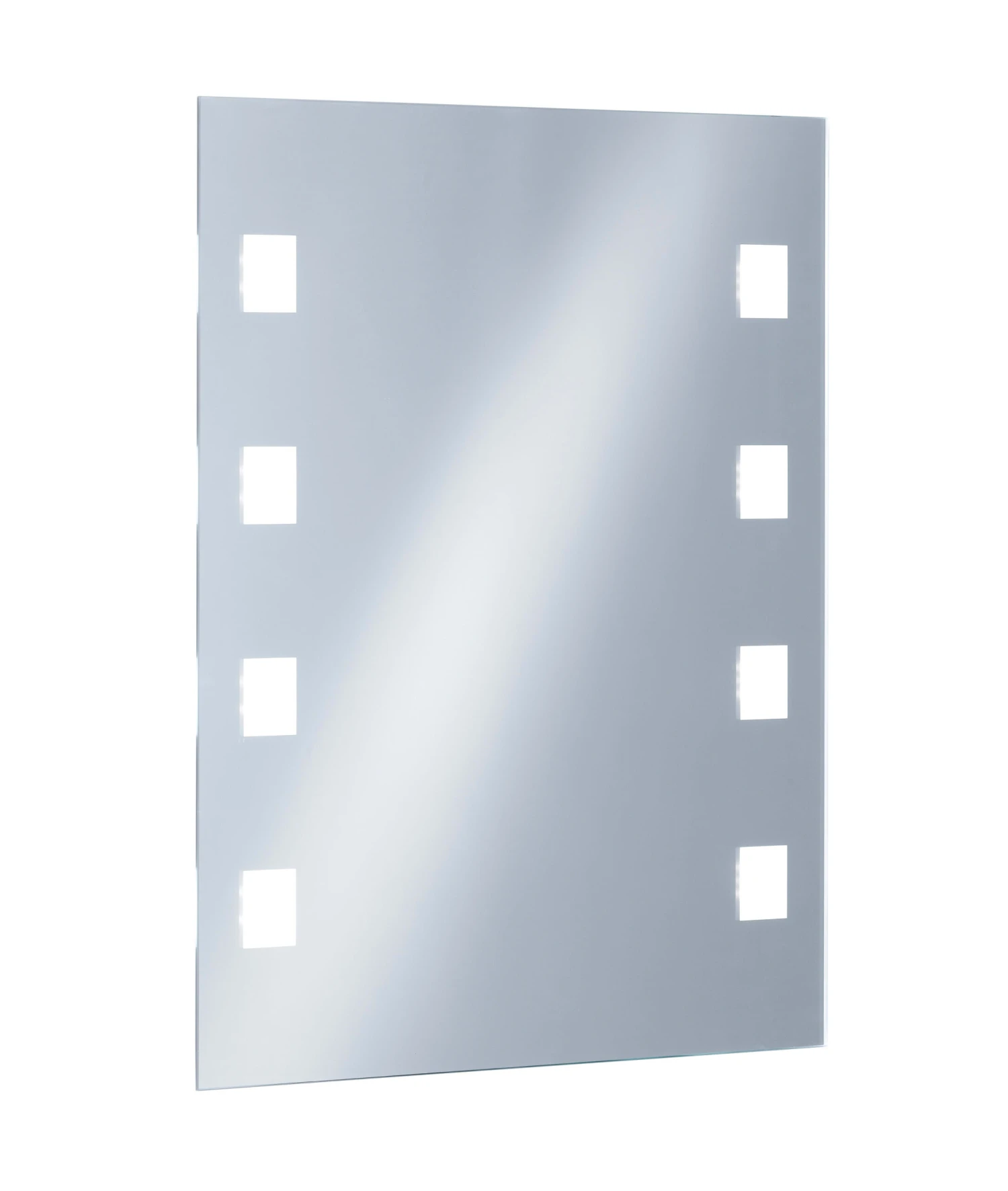 LED-Spiegelleuchte Spiegel In Silberfarben - (L)70 X (B)56 X (H)4 Cm