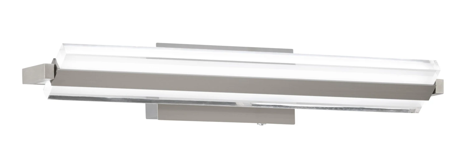 LED-Wandleuchte Paros In Nickelfarben - (L)12 X (B)46 X (H)8 Cm