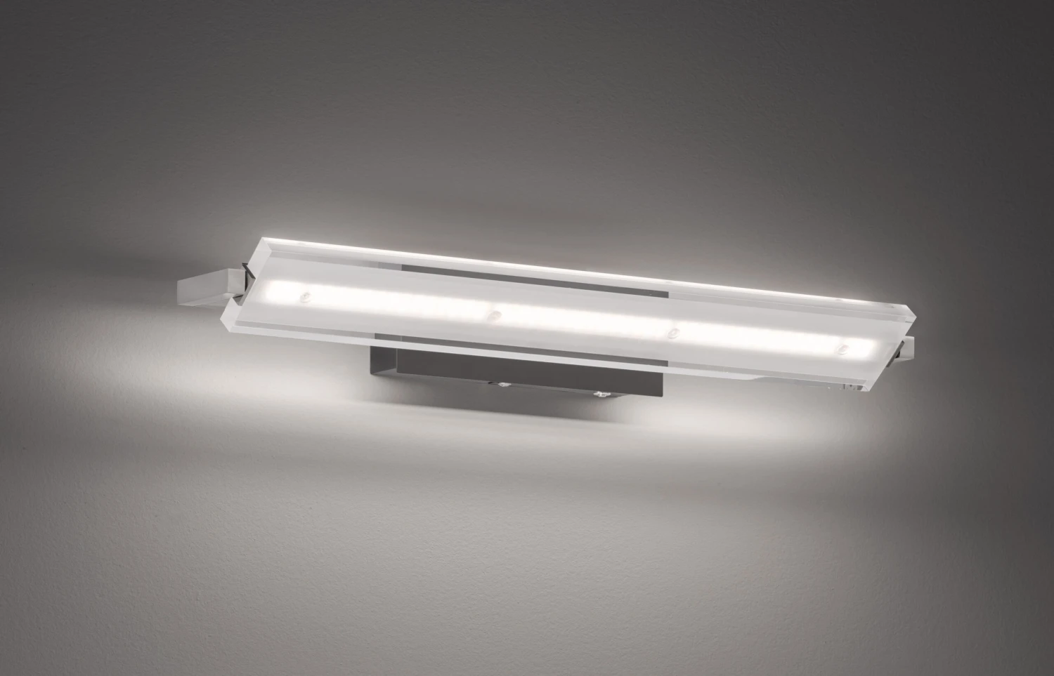 LED-Wandleuchte Paros TW In Sandschwarz / Nickelfarben - (L)12 X (B)46 X (H)8 Cm – Bild 3