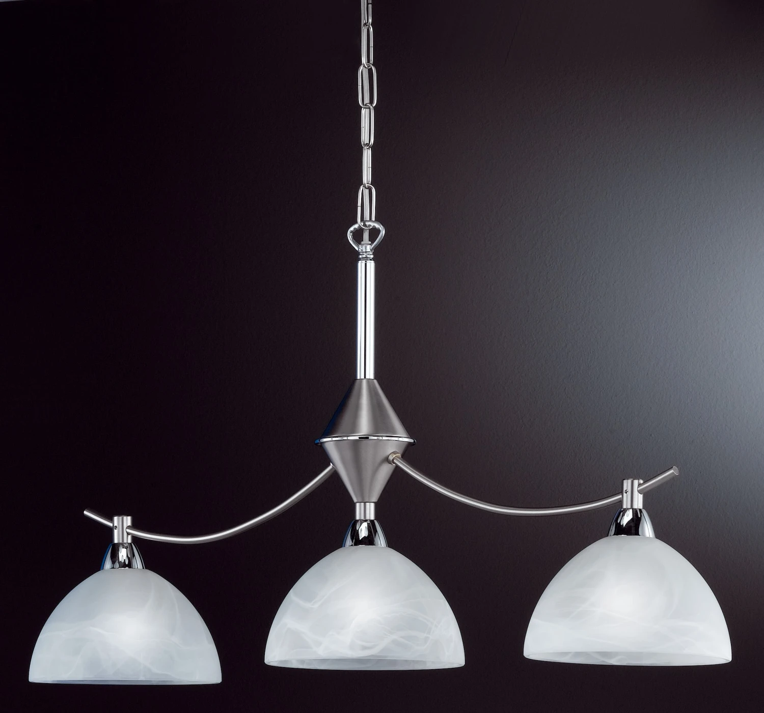 Pendelleuchte Amsterdam In Nickelfarben / Weiß - (L)74 X (B)17 X (H)138 Cm – Bild 2