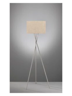 Standleuchte "Wotan" In Beige - (H)160 Cm