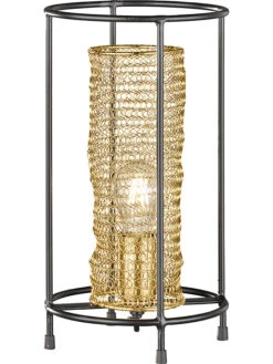 Tischleuchte "Ano" In Gold/ Schwarz - (H)36 Cm