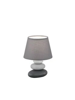 Tischleuchte In Grau - (B)17 X (H)24 Cm