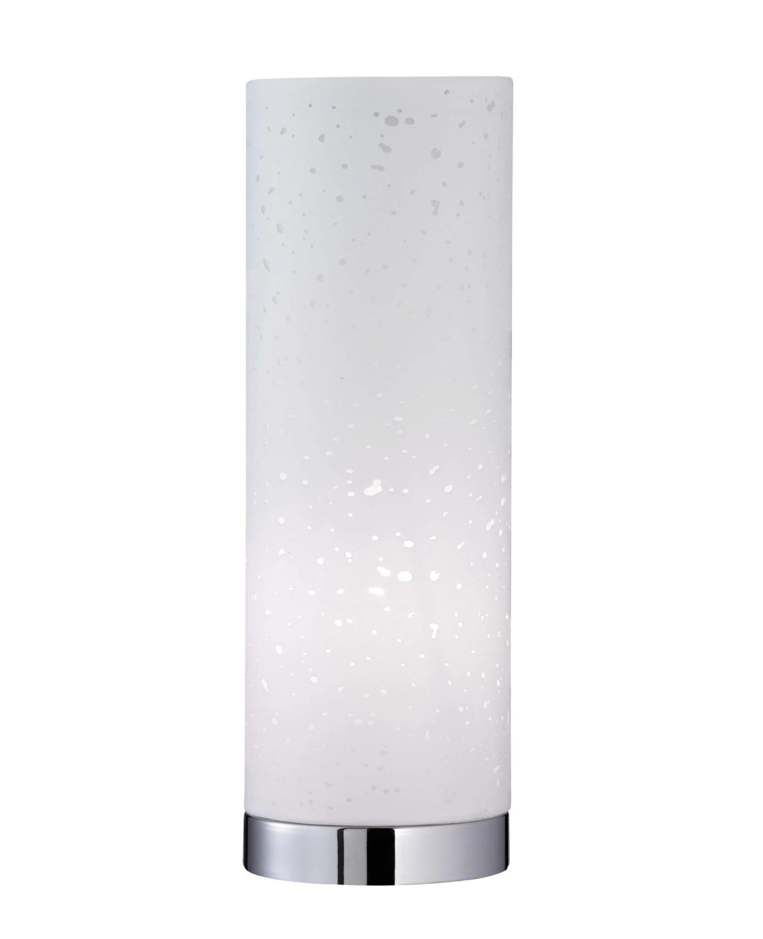 Tischleuchte Thor In Chromfarben / Weiß - (H)35 X (D)12 Cm