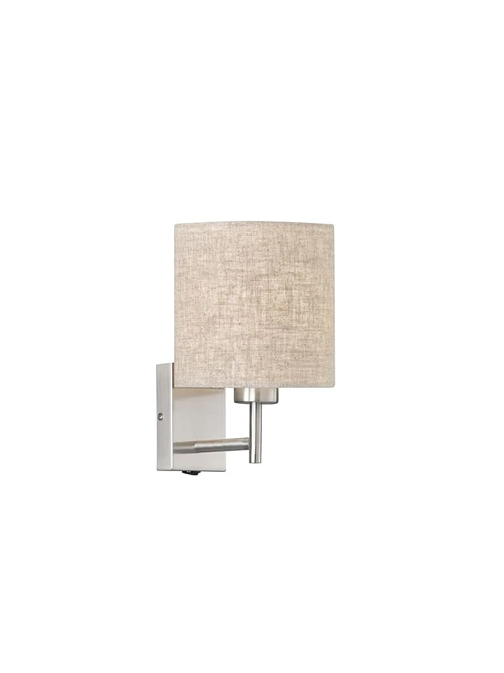 Wandleuchte "Dreamer" In Beige/ Nickel