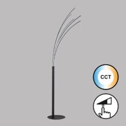 Fischer & Honsel Ellmau Stehleuchte LED Schwarz, 1-flammig
