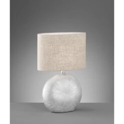 Fischer & Honsel Foro Tischleuchte Silber, 1-flammig