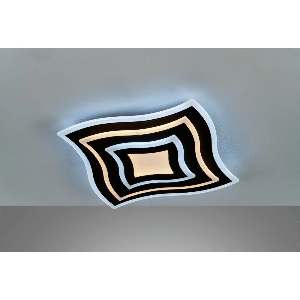 Fischer & Honsel Gorden Deckenleuchte LED Schwarz, 1-flammig, Fernbedienung – Bild 4