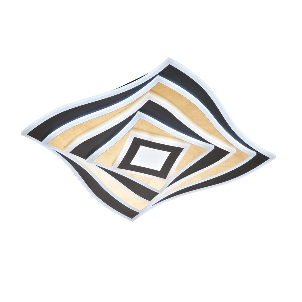 Fischer & Honsel Hero Deckenleuchte LED Schwarz, 1-flammig, Fernbedienung, Farbwechsler – Bild 2