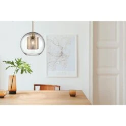 Fischer & Honsel Jura Pendelleuchte Bronze, 1-flammig