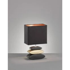 Fischer & Honsel Liner Tischleuchte Schwarz, 1-flammig