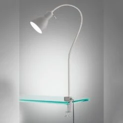 Fischer & Honsel Lolland Klemmleuchte Grau, 1-flammig