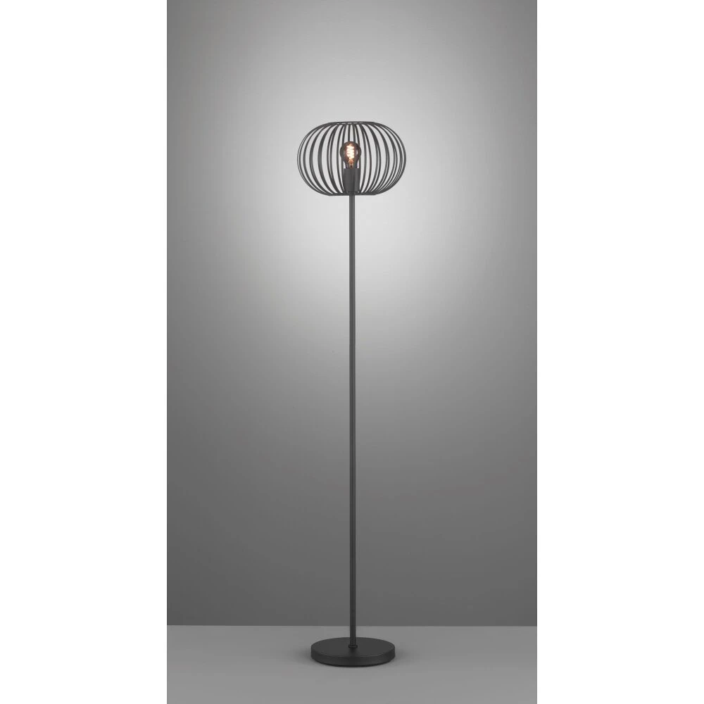 Fischer & Honsel Mocca Stehleuchte Schwarz, 1-flammig – Bild 2