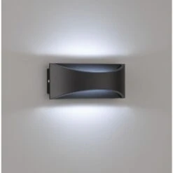 Fischer & Honsel Rio AuĂenwandleuchte LED Schwarz, 1-flammig