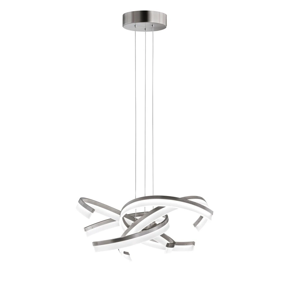 Fischer & Honsel Sund TW Pendelleuchte LED Nickel-Matt, 4-flammig – Bild 2