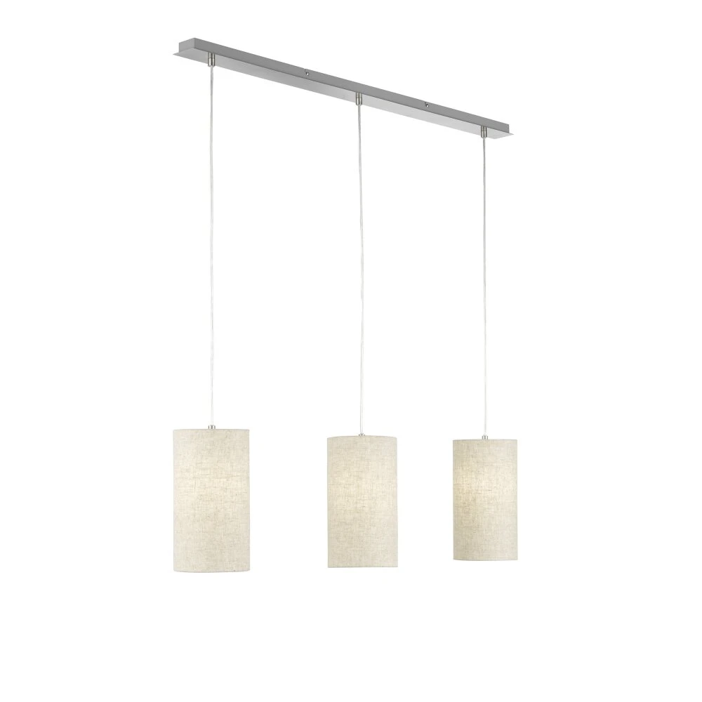 Fischer & Honsel Thor Pendelleuchte Nickel-Matt, 3-flammig – Bild 3