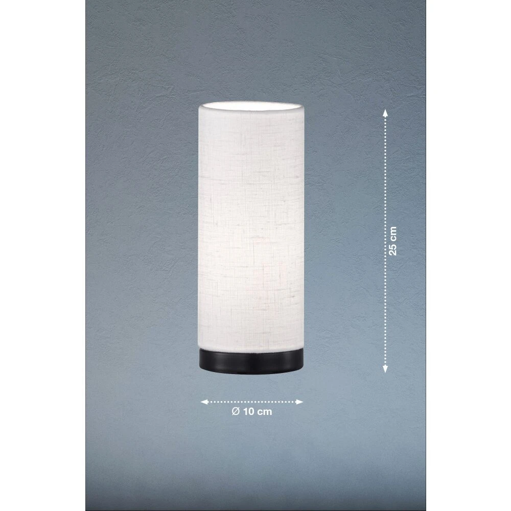 Fischer & Honsel Thor Tischleuchte Schwarz, 1-flammig – Bild 3