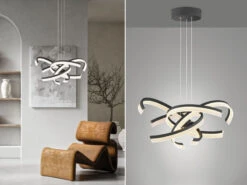 Fischer & Honsel Große LED Pendelleuchte SUND Ø 65 Cm Mit Dimmer & Tunable White