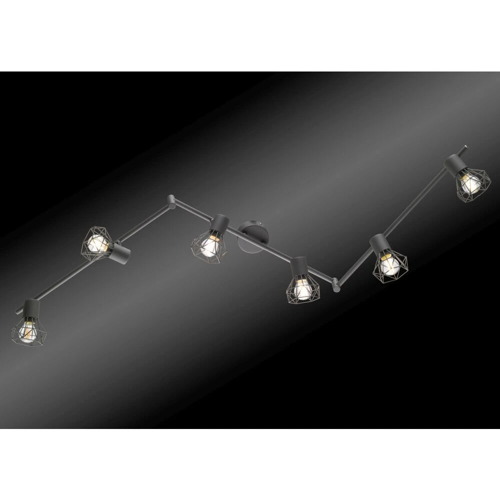 Honsel Ran Deckenbogen Grau, 6-flammig