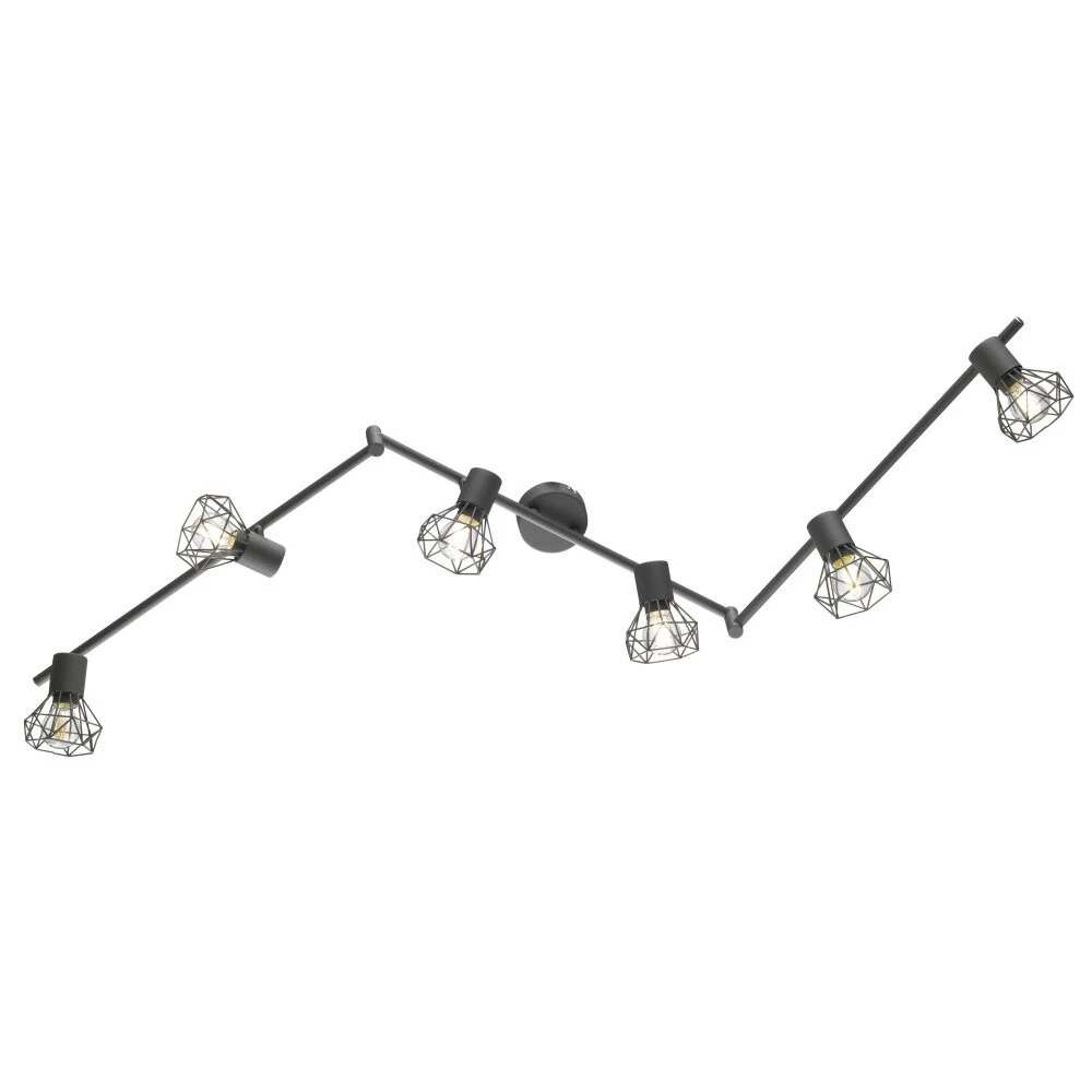 Honsel Ran Deckenbogen Grau, 6-flammig – Bild 2