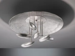 Fischer & Honsel LED Deckenlampe PAU Silber Antik 50cm Mit Fernbedienung Dimmen & Farbwechsel