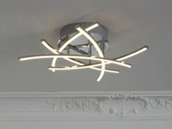 Fischer & Honsel LED Deckenleuchte CROSS Mit Fernbedienung Dimmbar, Lichtfarbe Einstellbar, Ø50cm