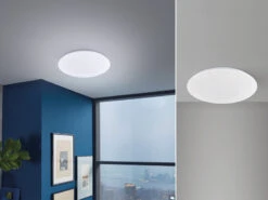 Fischer & Honsel LED Deckenleuchte MONA Flach - Dimmbar über Lichtschalter Ø39,5cm