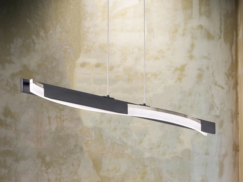 Fischer & Honsel LED Pendelleuchte BRIDGE Schwarz / Weiß Dimmbar - Länge 95cm – Bild 5