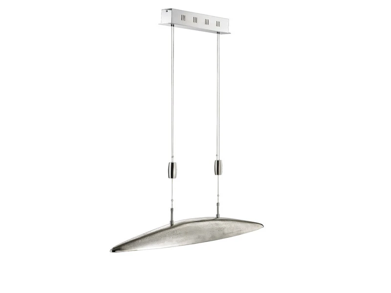 Fischer & Honsel LED Pendelleuchte COLMAR Silber Antik Höhenverstellbar & Dimmbar 105cm Lang – Bild 2