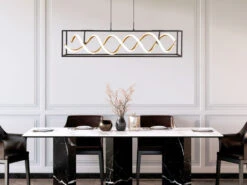 Fischer & Honsel LED Pendelleuchte GIAN Mit Fernbedienung Dimmbar & Tageslicht, Länge 90cm