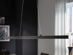 Fischer & Honsel LED Pendelleuchte ORELL Anthrazit Dimmbar & Ausziehbar 110-140cm Lang