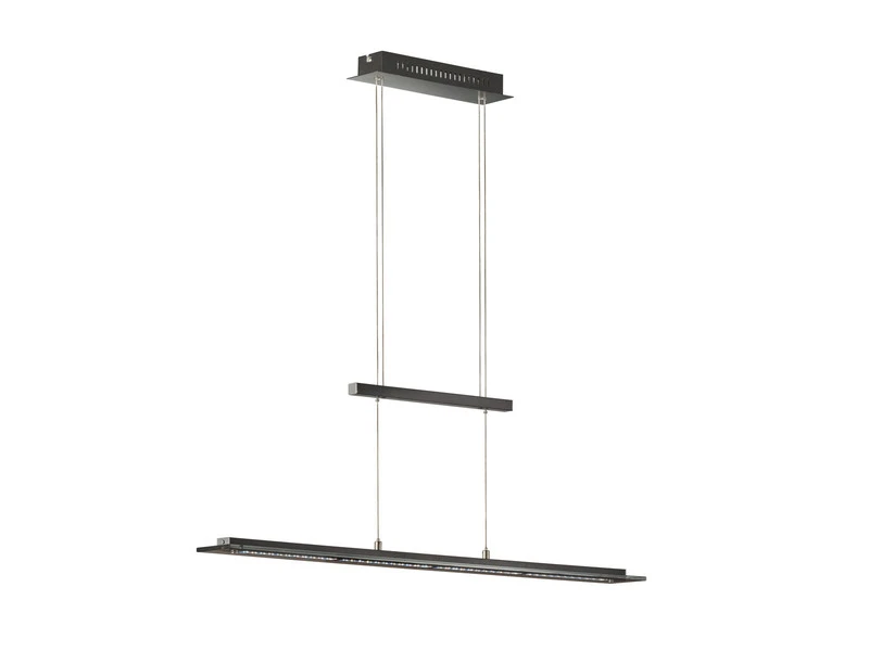 Fischer & Honsel LED Pendelleuchte TENSO Schwarz Höhenverstellbar & Tageslicht, 135cm – Bild 2